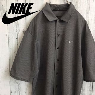 ナイキ(NIKE)の【レア】ナイキ☆ワンポイント刺繍ロゴ シャツ 薄手 古着 ゆるダボ BDシャツ(シャツ)