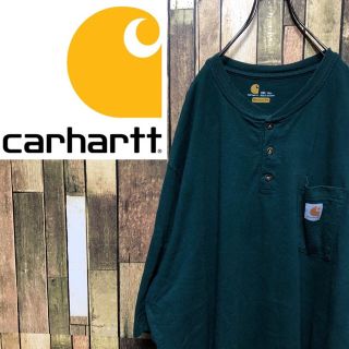 カーハート(carhartt)の【ぴ様専用】カーハート☆ポケットロゴタグ入りヘンリーネックスーパービッグTシャツ(Tシャツ/カットソー(半袖/袖なし))