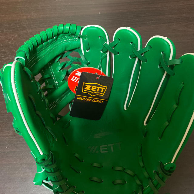 グローブ 硬式用 内野手 ゼット ZETT グラブ 野球 新品未使用 グリーン