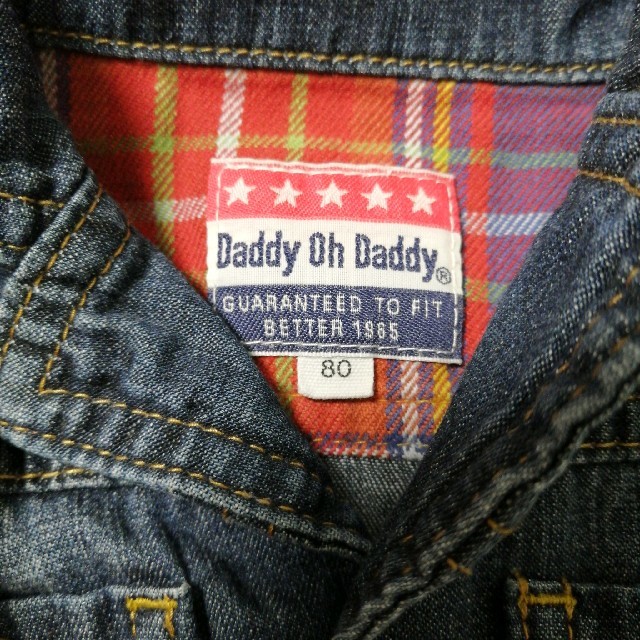 daddy oh daddy(ダディオーダディー)のデニムワンピース ジャンパースカート 80 キッズ/ベビー/マタニティのベビー服(~85cm)(ワンピース)の商品写真