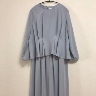 ビュルデサボン(bulle de savon)の【美品】ワンピース+ブラウス セット(ひざ丈ワンピース)