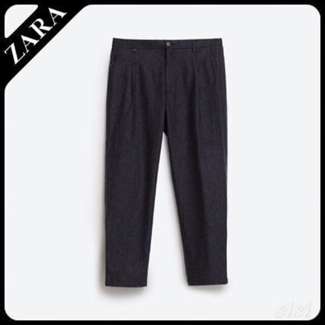 ZARA(ザラ)のZARA MANテーパードネッププリーツパンツ メンズのパンツ(その他)の商品写真