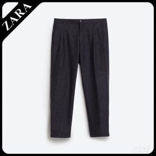 ザラ(ZARA)のZARA MANテーパードネッププリーツパンツ(その他)