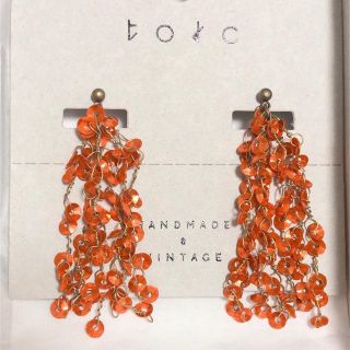 torc スパングル ピアス オレンジ(ピアス)