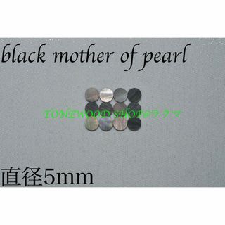 black mother of pearl 直径5mm 12個 ポジションマーク(その他)