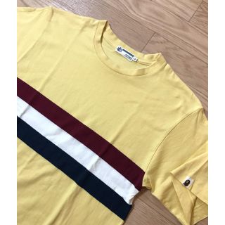 アベイシングエイプ(A BATHING APE)のape サマーボーダーTシャツ L(Tシャツ/カットソー(半袖/袖なし))