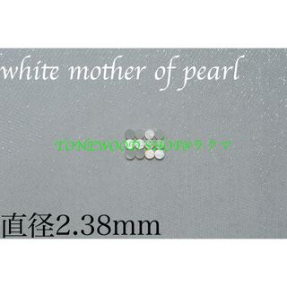 white mother of pearl直径2.38mm12個サイドポジション(その他)