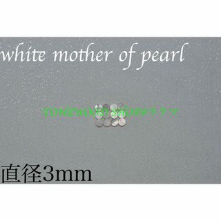 white mother of pearl 直径3mm 12個 ポジションマーク(その他)