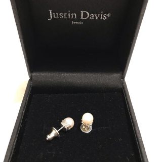 ジャスティンデイビス(Justin Davis)の【新品】JustinDavis / パールピアス / シルバー(ピアス)