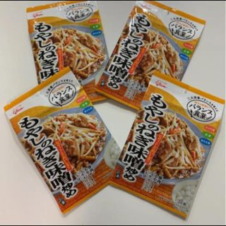 グリコ(グリコ)のグリコ　バランス食堂　もやしのねぎ味噌炒めの素　4袋(調味料)