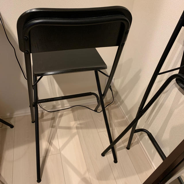 IKEA(イケア)の【ggii様専用】簡易チェアー　二脚 インテリア/住まい/日用品の椅子/チェア(折り畳みイス)の商品写真