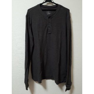 ギャップ(GAP)のGAP 長袖 ロンT ややニット地 Lサイズ 長袖Tシャツ ヘンリーネック(Tシャツ/カットソー(七分/長袖))