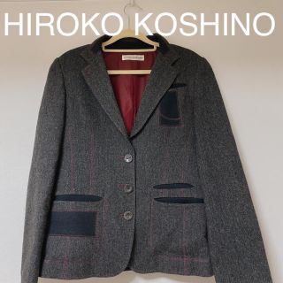 ヒロココシノ(HIROKO KOSHINO)の美品！HIROKO KOSHINO ジャケット　ブラック　ｻｲｽﾞ38(テーラードジャケット)