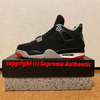 ナイキ(NIKE)の【27.0㎝】AIR JORDAN4 Bred 2019(スニーカー)