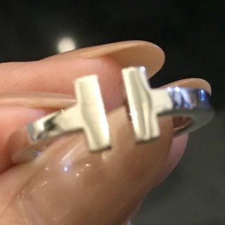 ティファニー(Tiffany & Co.)のティファニー　Tスクエアリング　WG18K AU750 17.5号(リング(指輪))