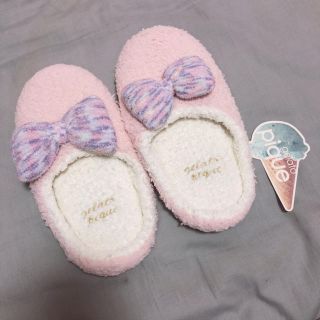 ジェラートピケ(gelato pique)の専用 ジェラートピケ ピンクリボン ルームシューズ スリッパ(スリッパ/ルームシューズ)