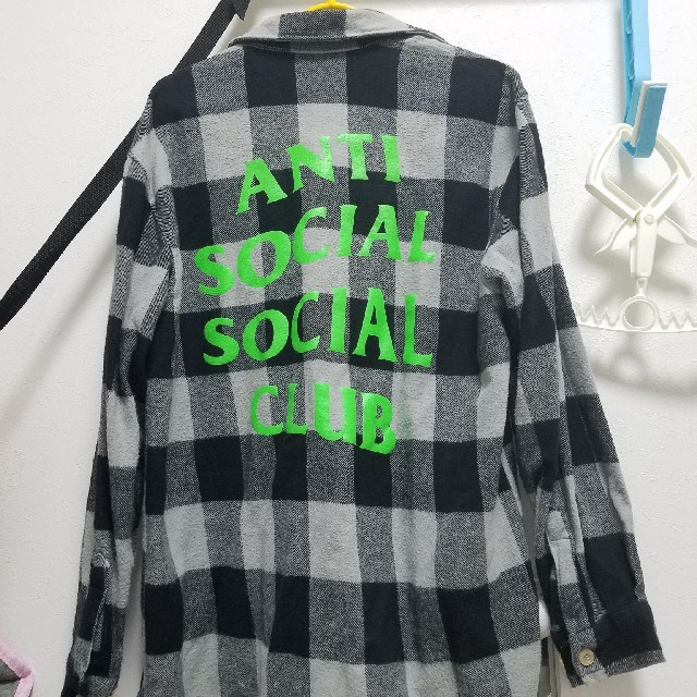 anti social social club　ネルシャツ