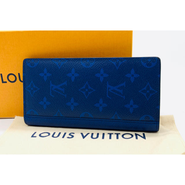 LOUIS VUITTON - ⭐️ 極美品 ルイ・ヴィトン タイガラマ ブラザ 二つ折り 長財布 ブルー