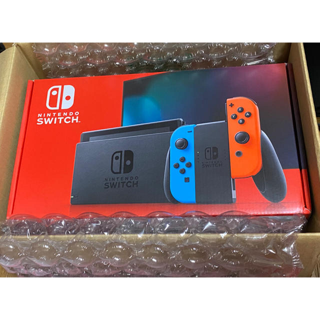 Nintendo Switch(ニンテンドースイッチ)のNintendo Switch JOY-CON(L) ネオンブルー/ネオンレッド エンタメ/ホビーのゲームソフト/ゲーム機本体(家庭用ゲーム機本体)の商品写真