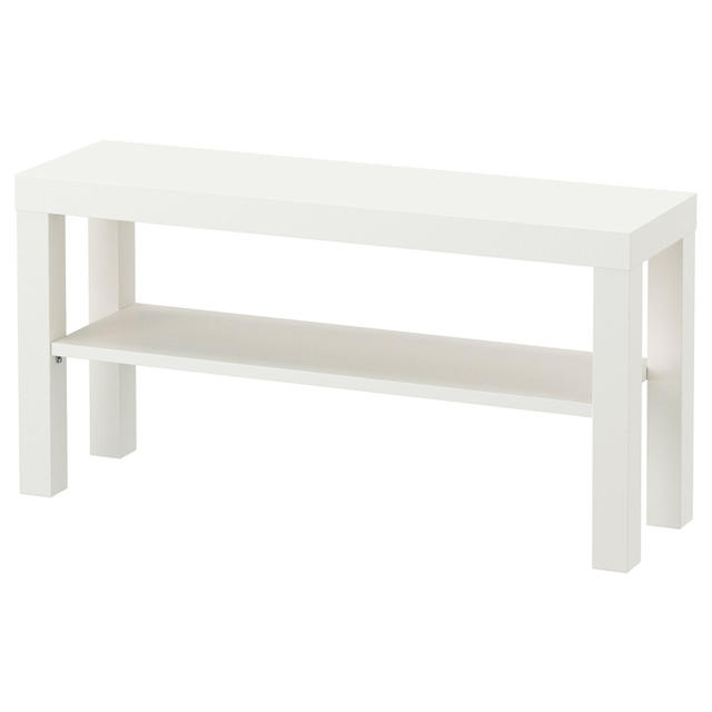 IKEA(イケア)のテレビ台ホワイト　LACKラック　要組立て　新品　IKEA インテリア/住まい/日用品の収納家具(棚/ラック/タンス)の商品写真