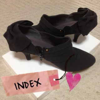 インデックス(INDEX)のINDEX＊リボンブーティ(ハイヒール/パンプス)