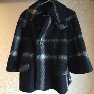 ザラ(ZARA)のK様専用★金曜迄お取り置き★ZARAチェックコート(ピーコート)