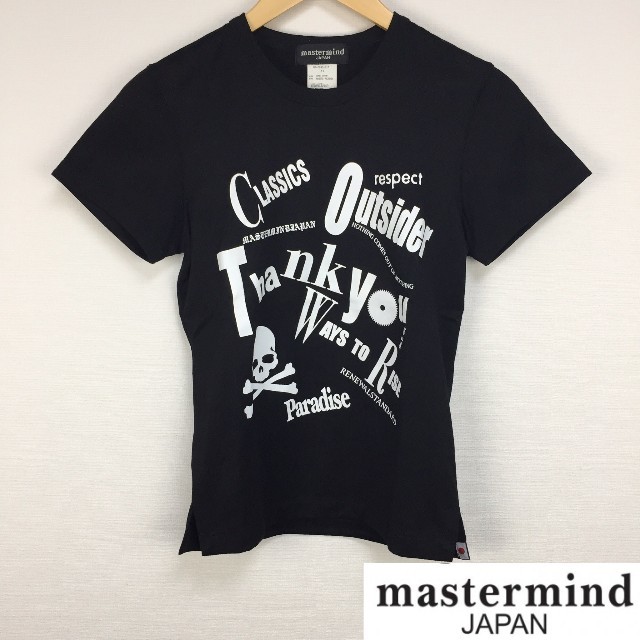 mastermind JAPAN(マスターマインドジャパン)の美品 マスターマインドジャパン 半袖Tシャツ ブラック サイズXS メンズのトップス(Tシャツ/カットソー(半袖/袖なし))の商品写真