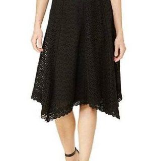 ラルフローレン(Ralph Lauren)の新品タグ 未着 ローレン ラルフローレン 綿100 EYELET SKIRT(ひざ丈スカート)