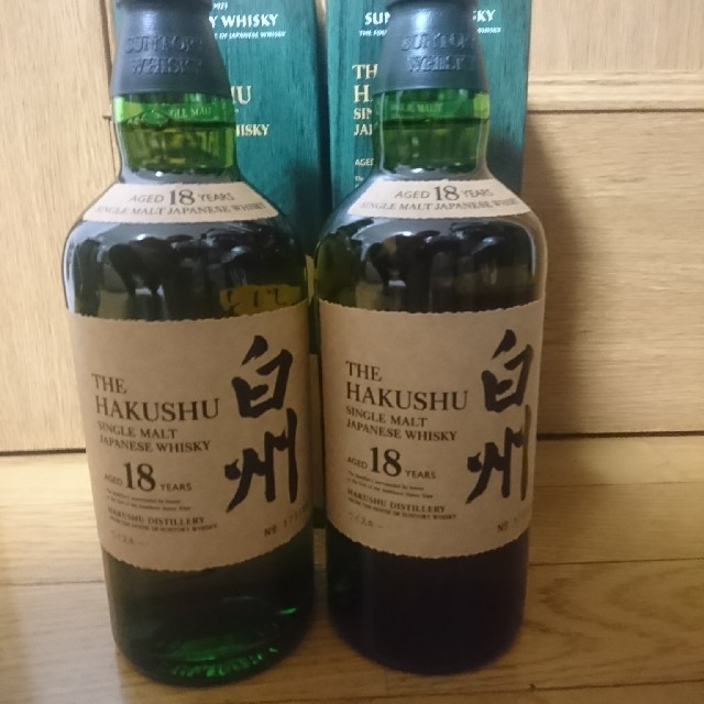 サントリー(サントリー)の白州18年箱・マイレージ付き 食品/飲料/酒の酒(ウイスキー)の商品写真