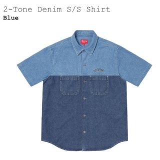 シュプリーム(Supreme)のSupreme 2-Tone Denim S/S Shirt Blue M(シャツ)