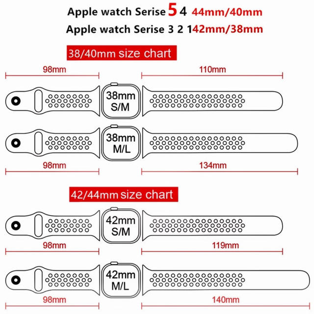 Apple Watch(アップルウォッチ)のApple Watch 42mm/44mm スポーツバンド メンズの時計(ラバーベルト)の商品写真