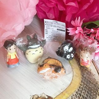 ジブリ(ジブリ)の指人形　ジブリ　となりのトトロ　新品、未使用品　5個セット　送料込み(ぬいぐるみ/人形)