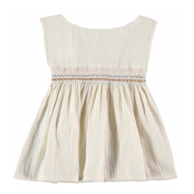 ワンピース Caramel baby&child  - Liilu -Smock Dress Cru Natural