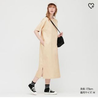 ユニクロ(UNIQLO)の2枚セット　マーセライズコットンロングTワンピース　(ロングワンピース/マキシワンピース)