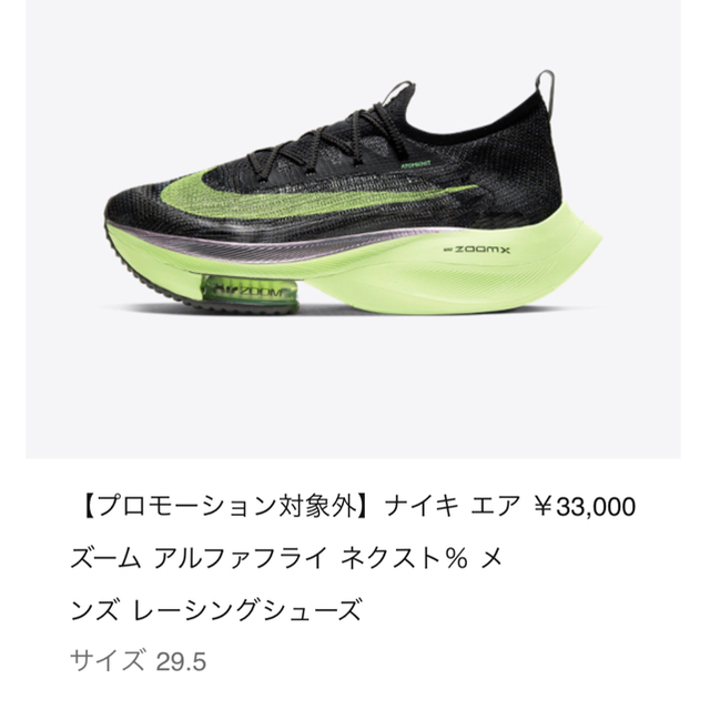 NIKE - Nike エアズームアルファフライ　29.5cm シューズ 【お得】