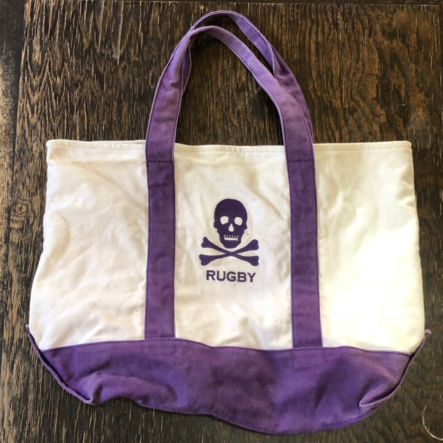 POLO RUGBY(ポロラグビー)のレアなモデル　ラルフローレンラグビー のでかいトートバッグ　パープル　紫 メンズのバッグ(トートバッグ)の商品写真