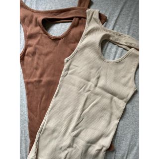 ビューティアンドユースユナイテッドアローズ(BEAUTY&YOUTH UNITED ARROWS)の〈little suzie〉リトルスージータンクトップ　beige(タンクトップ)