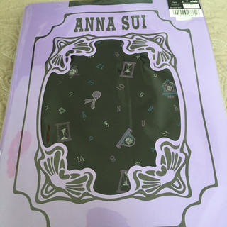 アナスイ(ANNA SUI)のアナスイ　柄タイツ　ブラック　80デニール　M〜L(タイツ/ストッキング)