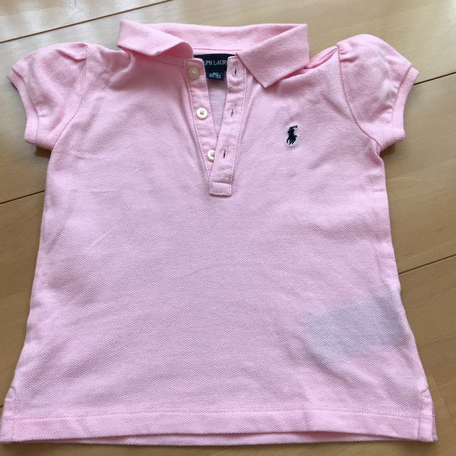 Ralph Lauren(ラルフローレン)の✳︎専用✳︎ラルフローレンのポロシャツ　ピンク　90サイズ キッズ/ベビー/マタニティのキッズ服女の子用(90cm~)(Tシャツ/カットソー)の商品写真