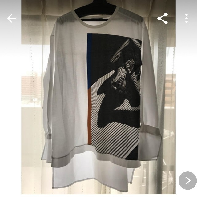 ZARA(ザラ)のロングプリントドッキングシャツ レディースのトップス(シャツ/ブラウス(長袖/七分))の商品写真