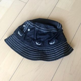 ベビーギャップ(babyGAP)の美品　ベビーギャップ　帽子 ハット　男の子　ブラック(帽子)