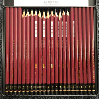 ミツビシエンピツ(三菱鉛筆)の三菱鉛筆 ハイユニ 22本セット デッサン用(鉛筆)