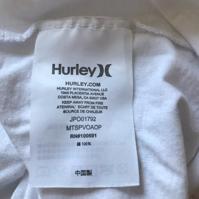 Hurley(ハーレー)の★値下げ！★ハーレー Tシャツ ホワイト Mサイズ メンズのトップス(Tシャツ/カットソー(半袖/袖なし))の商品写真