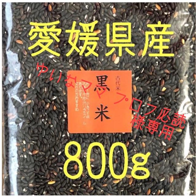 ゆいなママ プロフ必読様専用 黒米(古代米) 愛媛県産 800g 食品/飲料/酒の食品(米/穀物)の商品写真