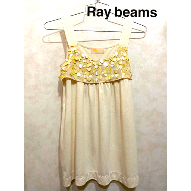 Ray beamsトップス　スパンコール付きキャミソール