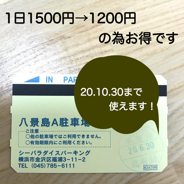 八景島A駐車場専用チケット チケットの施設利用券(水族館)の商品写真