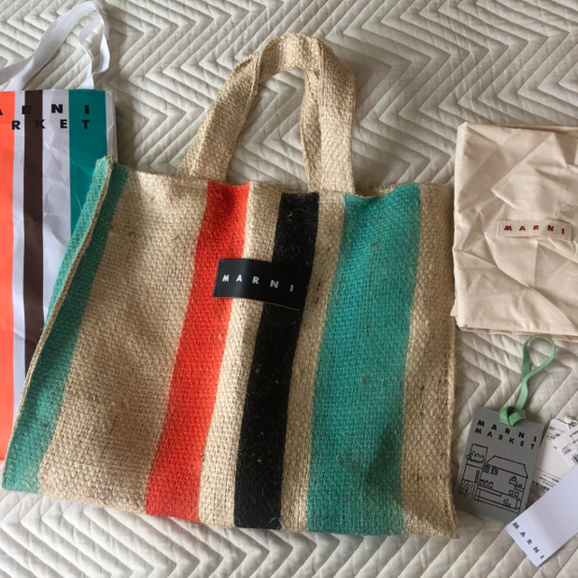 marni マルニ　カナパバッグ　かごバッグ