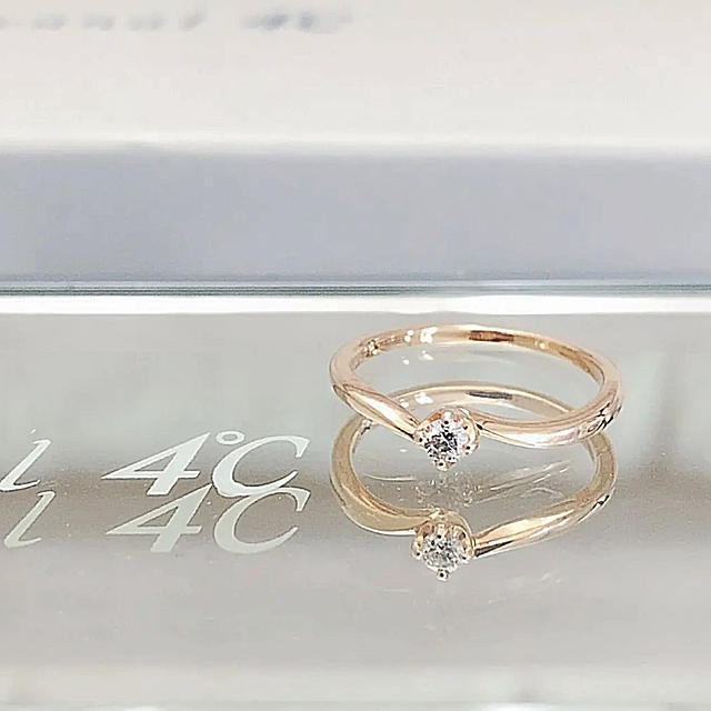 4℃(ヨンドシー)の美品 Canal４℃ カナルヨンドシー K18 ダイヤモンドリング レディースのアクセサリー(リング(指輪))の商品写真