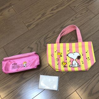 スヌーピー(SNOOPY)の新品　スヌーピー　トート　ポーチ　セット(トートバッグ)