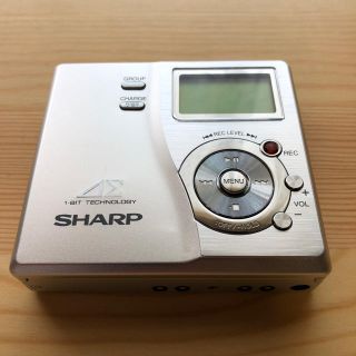 シャープ(SHARP)のSHARP MDレコーダー Auvi シルバー 難あり(ポータブルプレーヤー)